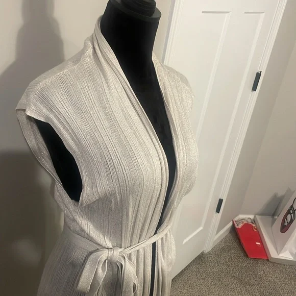 Zara Lurex Vest/ Cardigan - Picture 1 of 4